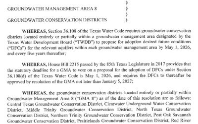 GMA8 Proposed Desired Future Conditions Resolution 3/31/26 – Public Comment Period Is Open 4/23/26-7/22/26